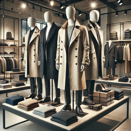 Men's Clothing-Outerwear & Jackets-Man Trench Buy Center