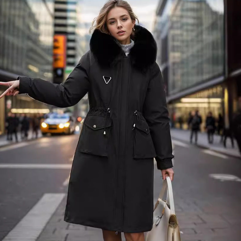 Parka Women's Overknee Long Cotton Coat Jacket Trench Coat Buy Center