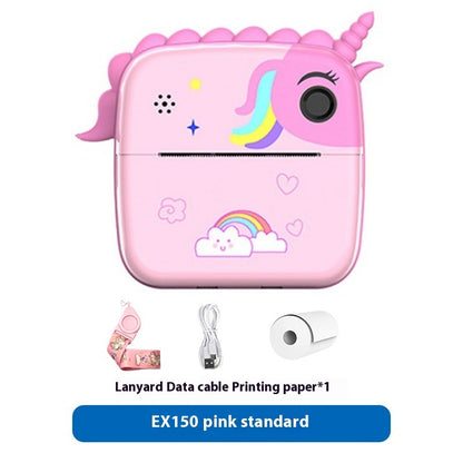 Just Arrived at Buy Center: Children's Camera Handheld Camera SLR Double Lens Mini Toy EX150 Pink Unicorn Standard