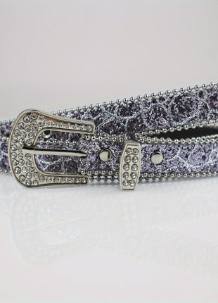 Ceinture fine en strass pour femme de style I, personnalité de la mode