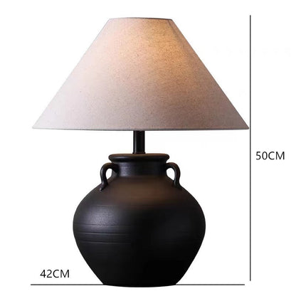 Fresh Arrivals at Buy Center: Ceramic Table Lamp Silent Style Large Modern New Chinese Retro Nostalgic Hotel Homestay Ornament Warm Light UQ621