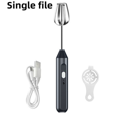 Just Arrived at Buy Center: Wireless Mini Cream Blender Handheld Electric Whisk Household 06 Black Single Stick High Power