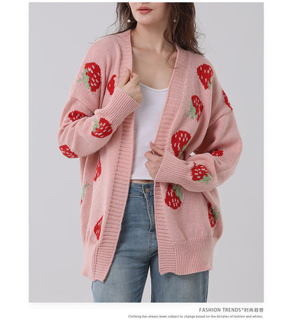 Newly Released at Buy Center: Women's Comfort And Casual Strawberry Sweater