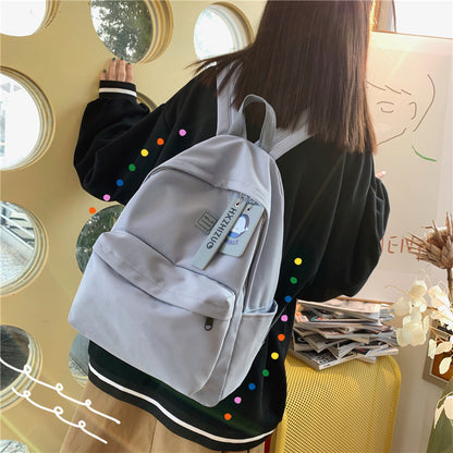 Trending Now at Buy Center: Student Campus Minimalist Nylon Backpack