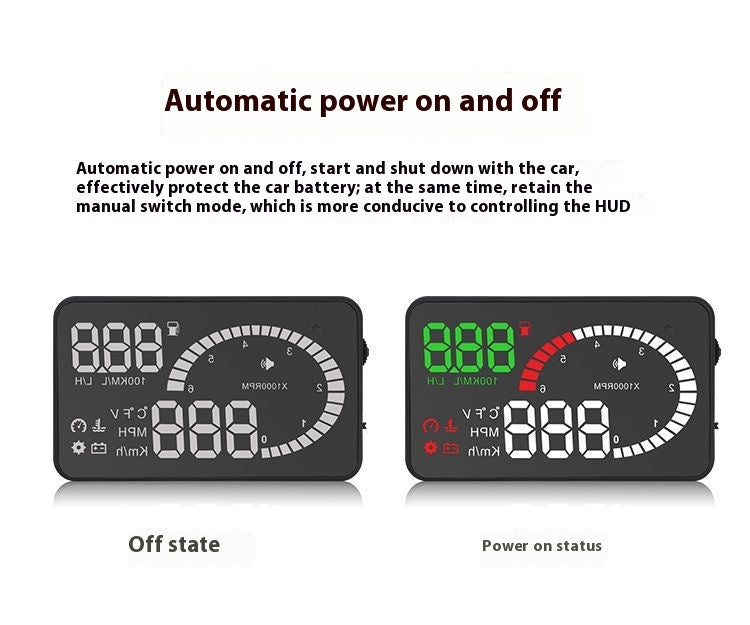 Newly Released at Buy Center: Car Mounted HUD Head Up Display Fuel Consumption Voltage Projector