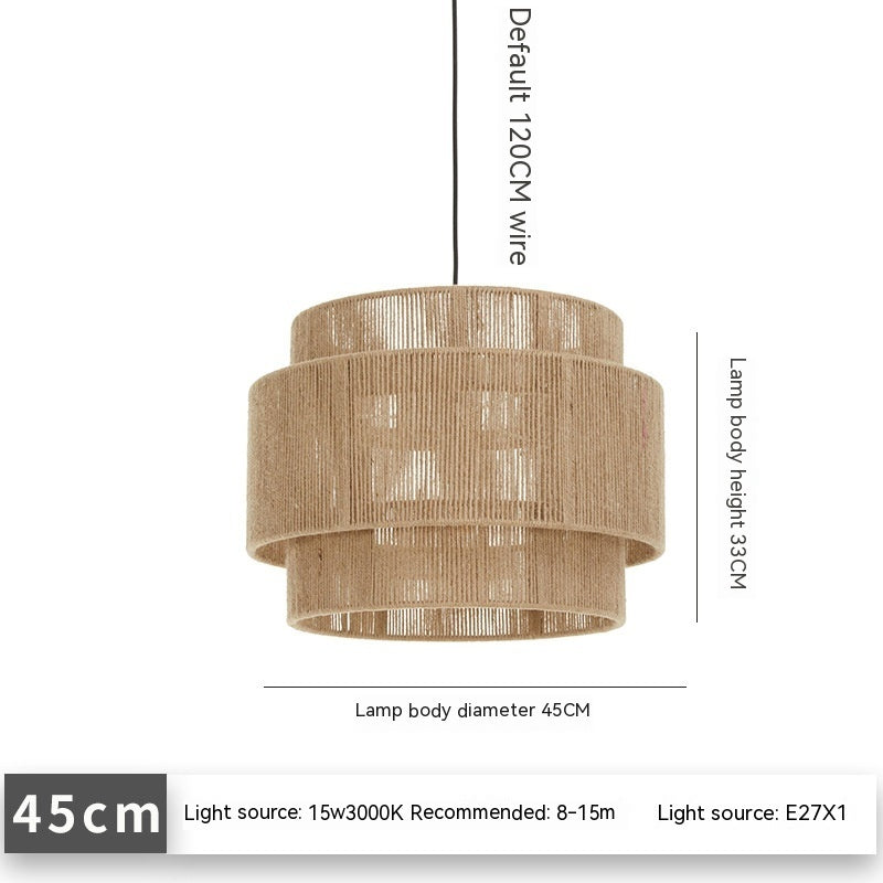 Just Arrived at Buy Center: Personality Bedroom Retro Hand-woven Chandelier Diameter 45CMX33CM Height