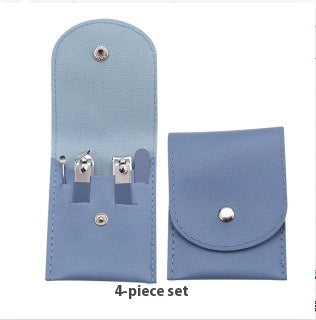 Newly Released at Buy Center: Fashion Portable Nail Clippers Four-piece Set Blue