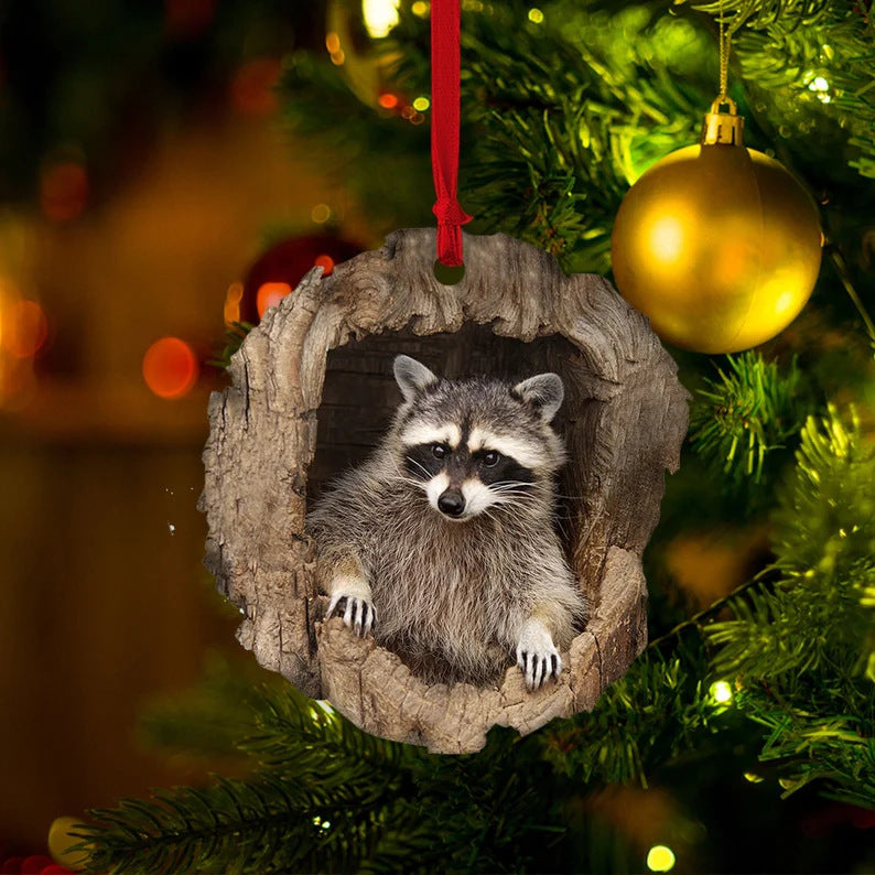 Christmas Tree Decorations Small Animal 2D Flat Print Acrylic Small Pendant Buy Center