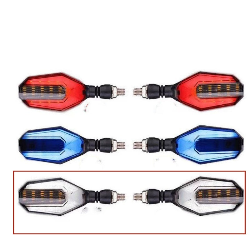 Newly Released at Buy Center: Motorcycle Modified Two-color Light Guide 30LED Steering Indicator Signal White Light Guide