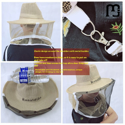 Hot New Items at Buy Center: Daqun Beekeeping Eqiupment Anti-bee Cap Breathable Special Protective Thickened Adoption Hat Cover