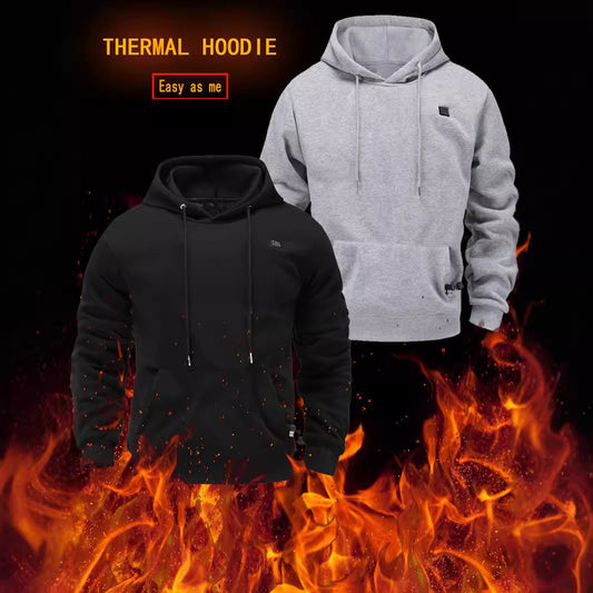 Men's USB Heating Brushed Hoody Warm | Men's Clothing-Outerwear & Jackets-Man H | Buy Center