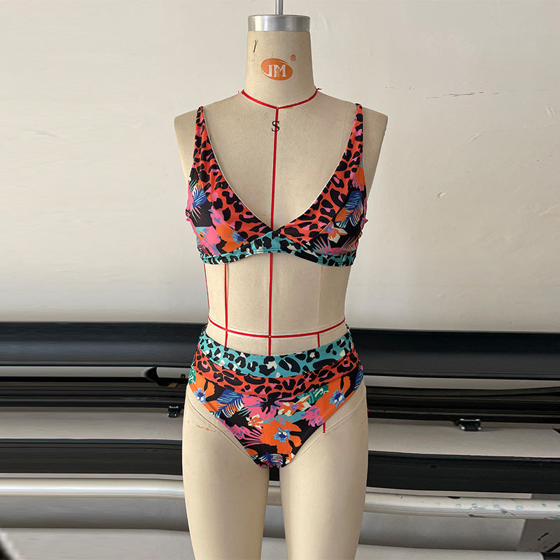 Newly Released at Buy Center: Women's Fashion Bikini High Waist Print Picture Color