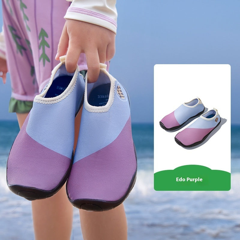 Buy Center Trend-Children's Beach Shoes Anti-slip Cut-resistant Skin Edo Purple