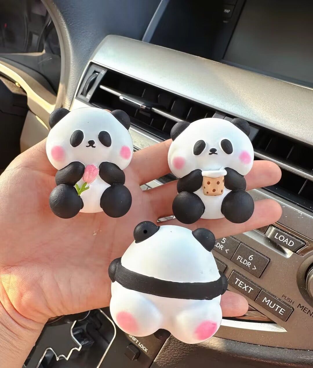 Newly Released at Buy Center: Cute Panda Car Vent Perfume Aromatherapy Car Decoration