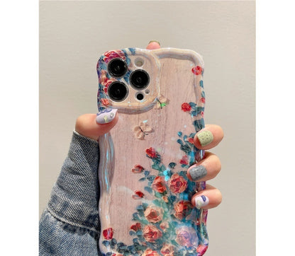 Newly Released at Buy Center: Art Oil Painting Flowers 15promax Phone Case