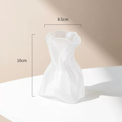 Just Arrived at Buy Center: Fashion Personality And Creativity Origami Vase Small Size Frosted