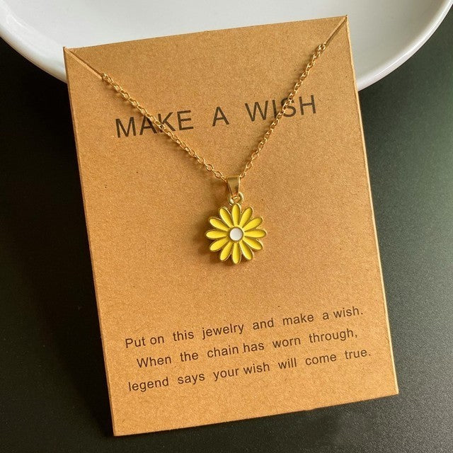 Women's Fashion Sunflower Pendant Necklace Buy Center