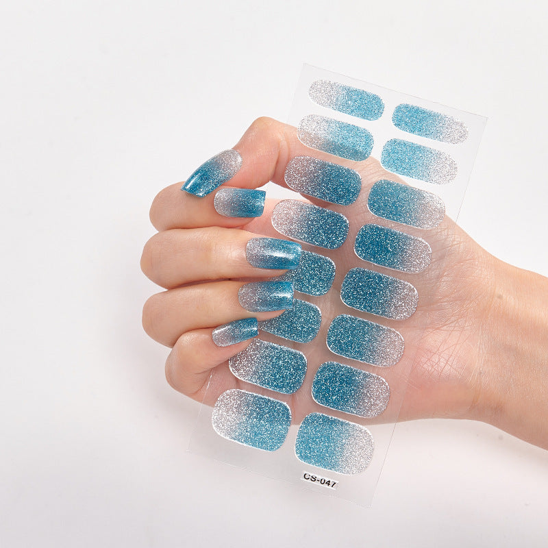 Hot New Items at Buy Center: Solid Color 16 Small Stickers Nail Stickers Simple Nail Stickers CS047