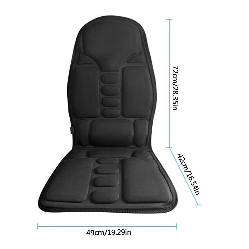 Newly Released at Buy Center: 8-Mode Full-Back Massage Vibration Cushion Car Chair Seat Pad Mat Heat Massager