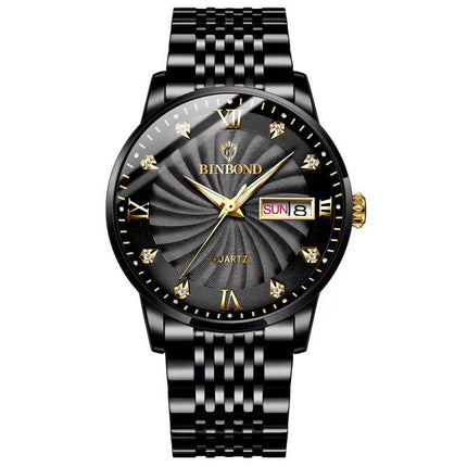 Montre Quartz Mode Homme - Double Calendrier, Étanche, Acier - buycenter.fr