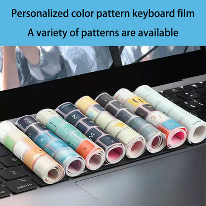 Now Available at Buy Center: Small Trendy Notebook Computer Keyboard Protective Film Colorful