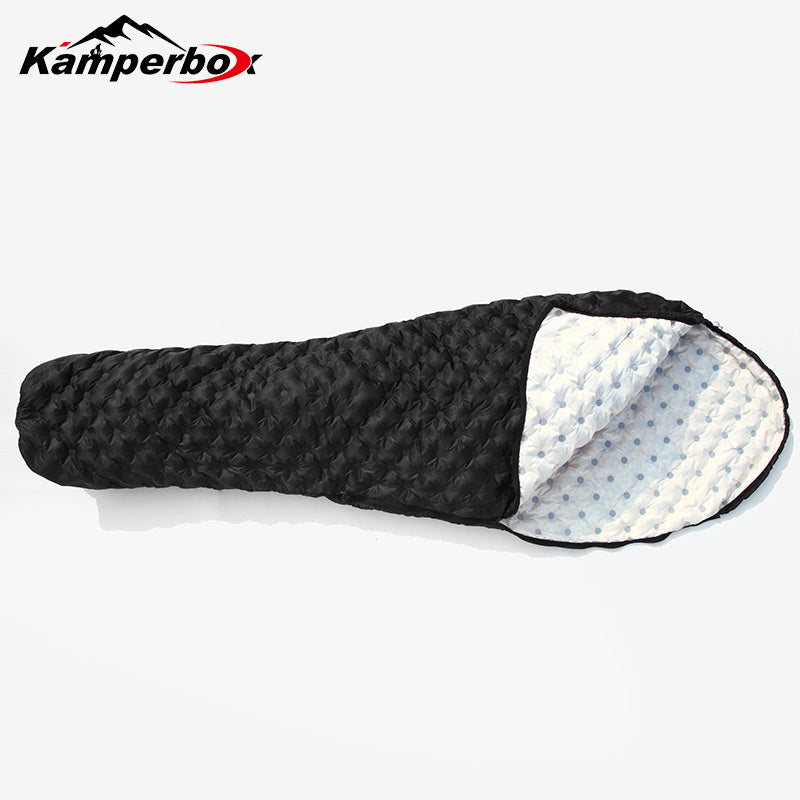 Kamperbox Down Sleeping Bag, Camping 3 Season Ultralight Sleeping Bags, Lightweight Sleeping Bag Bubblue Air 2