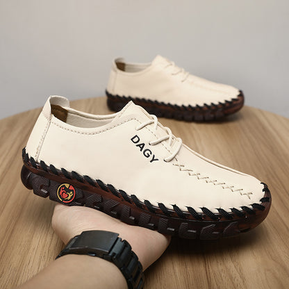 Fresh on the Scene at Buy Center: Beef Tendon Soft Bottom Not Tired Feet Flat Casual Shoes 006 Beige Strap