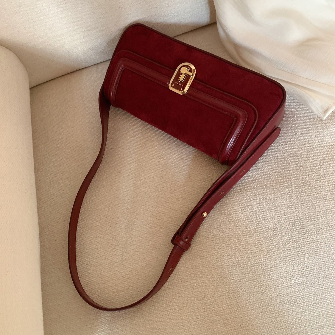 Fashion Personality Retro Red Crossbody Bag Buy Center