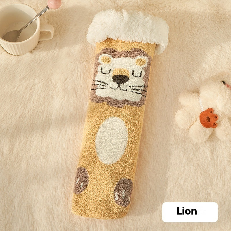 Lamb Fleece Room Socks Children's Tube Socks Buy Center