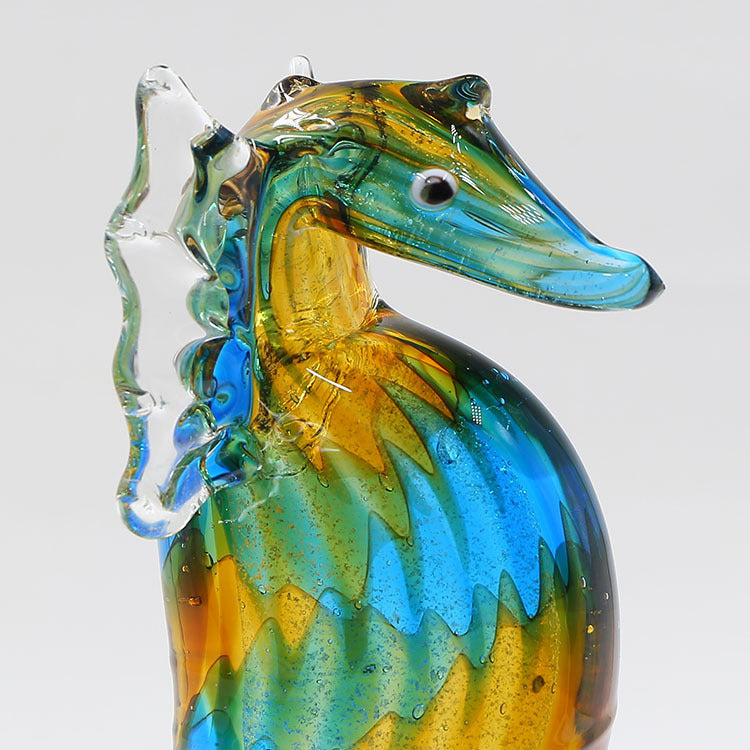 Fresh Arrivals at Buy Center: Glass Seahorse Ornament Wine Cabinet