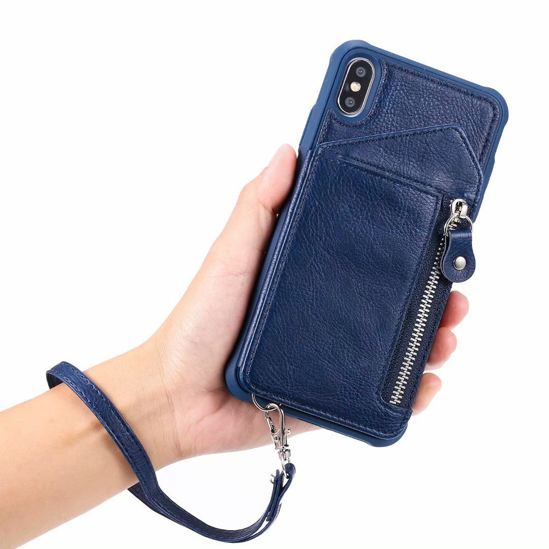 Zipper Wallet Case With Stand Tpu Anti-fall Shell Buy Center