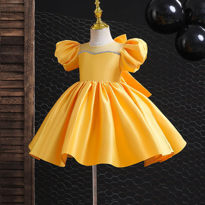 Newly Released at Buy Center: Girl's Gown-year-old Bow Princess Dress