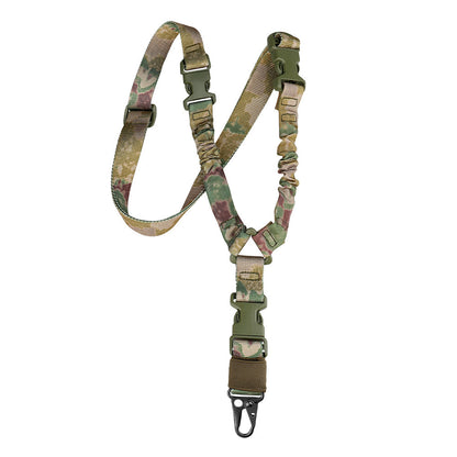 Newly Released at Buy Center: Single Point Tactical Strap Real CS Tactical Harpoon Line Military Fans Outdoor Crossbody Safety Rope Camouflage