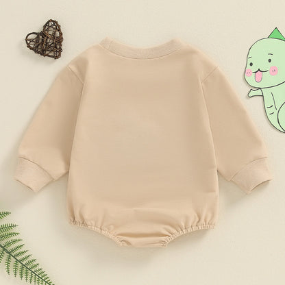 Fresh Arrivals at Buy Center: Baby Long Sleeve Dinosaur Embroidery Triangle Overalls