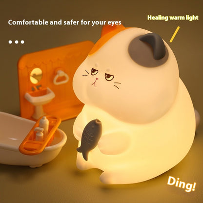 New at Buy Center: Greedy Cat Small Desktop Cartoon Creative Night Light