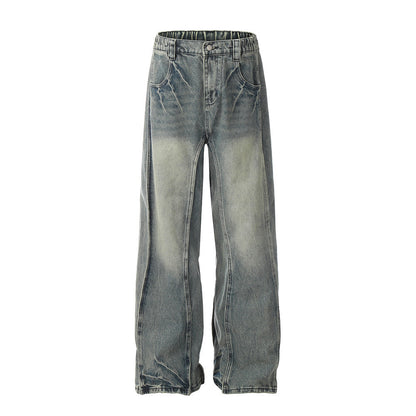 Hot New Items at Buy Center: Irregular Stitching Skinny Jeans For Men