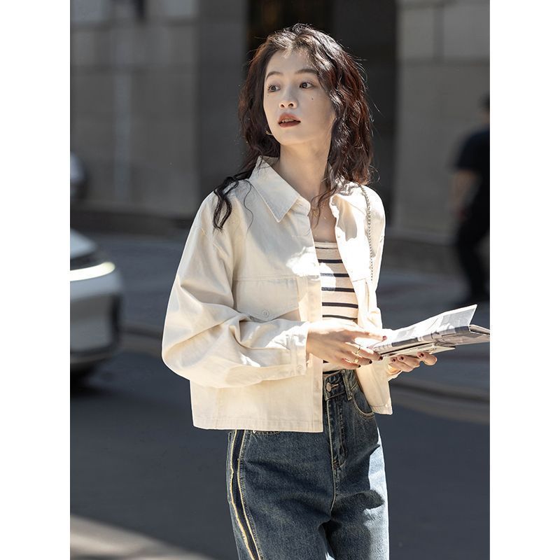 Coat Design Sense Hong Kong Style Top Vintage Long Sleeve Shirt Buy Center