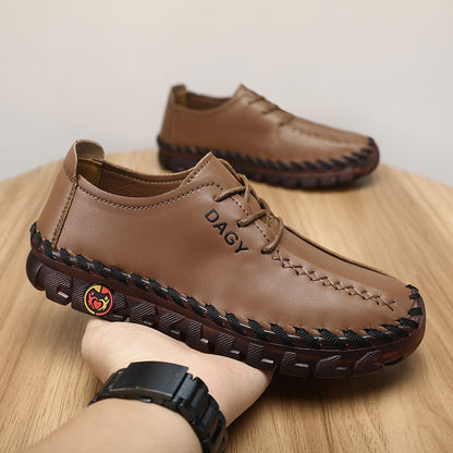 Fresh on the Scene at Buy Center: Beef Tendon Soft Bottom Not Tired Feet Flat Casual Shoes 006 Brown Strap