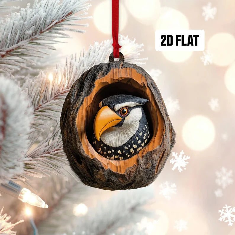 Christmas Tree Decorations Small Animal 2D Flat Print Acrylic Small Pendant Buy Center