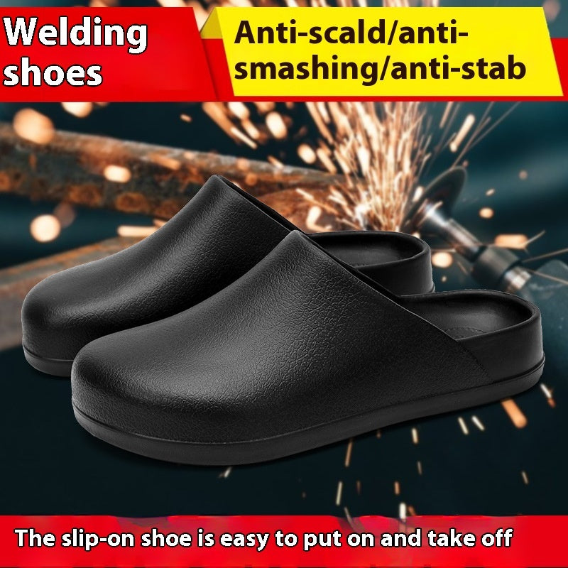 Fresh on the Scene at Buy Center: Closed-toe Slippers Outer Wear Non-slip, Waterproof And Oil Resistant Half Slippers