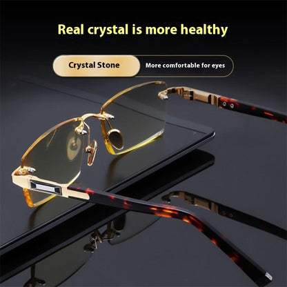 Natural Crystal Reading Glasses Anti-radiation Anti-Blue Ray