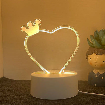 Just Arrived at Buy Center: Xiaoye Lantern Hand Writing Board Activity Luminous Acrylic Noteboard Crown Love Style Stylus