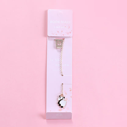 Hot New Items at Buy Center: Creative Cartoon Metal Pendant Bookmark Panda