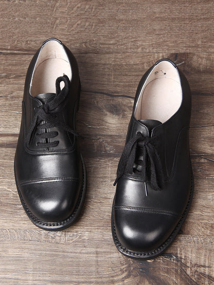 Just Arrived at Buy Center: Three Connector Lace-up Leather Shoes