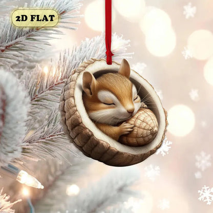 Christmas Tree Decorations Small Animal 2D Flat Print Acrylic Small Pendant Buy Center