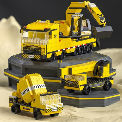 Fresh on the Scene at Buy Center: Building Blocks Boy Educational Assembly Toy Model Puzzle Engineering Car Excavator