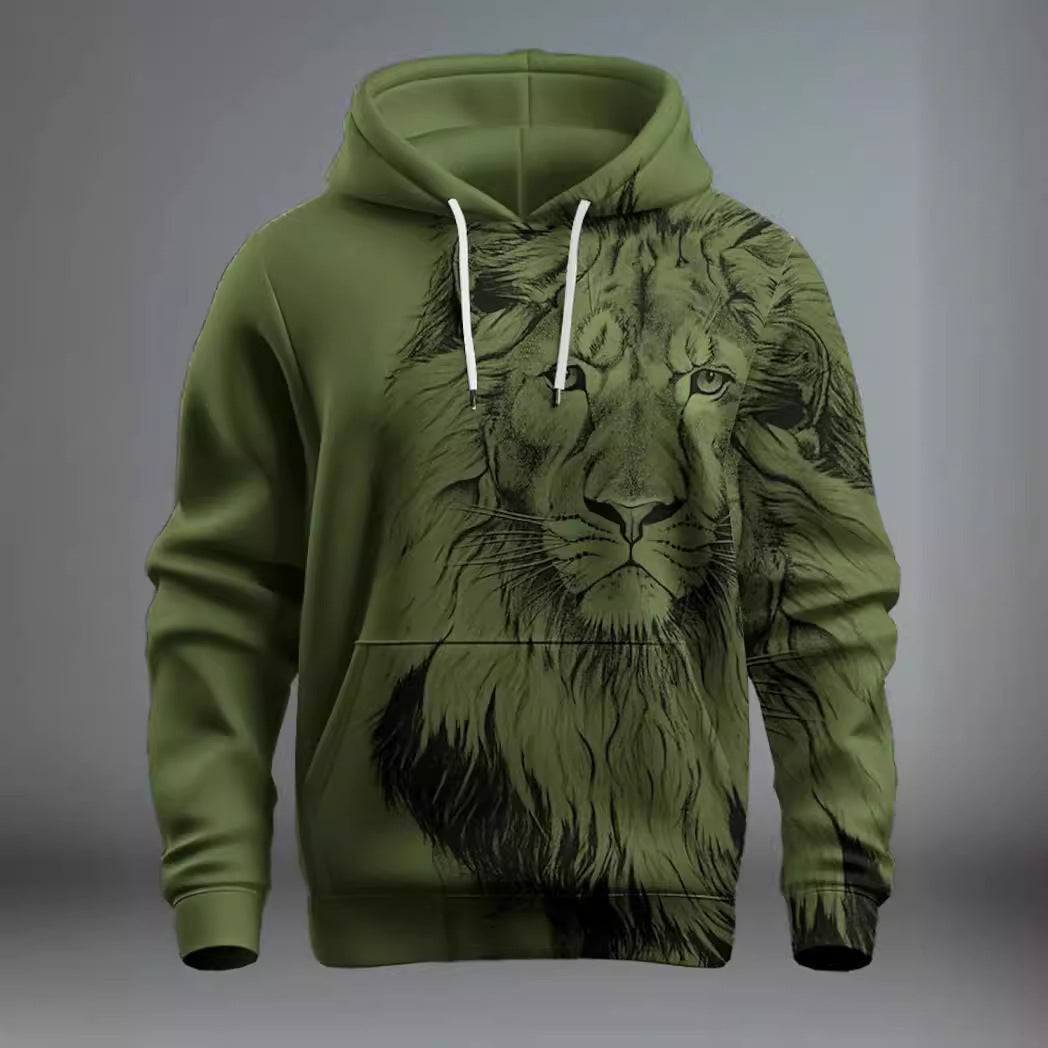 Newly Released at Buy Center: Fashion Brand Lion's Head 3D Hoodie Fashion Men And Women