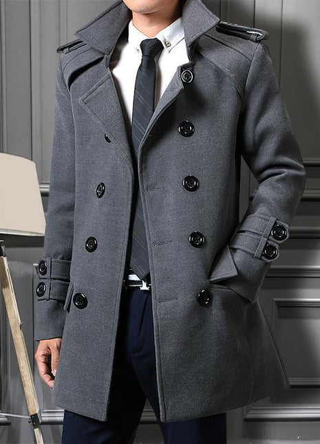 Manteau Slim Fit pour homme à la mode coréenne