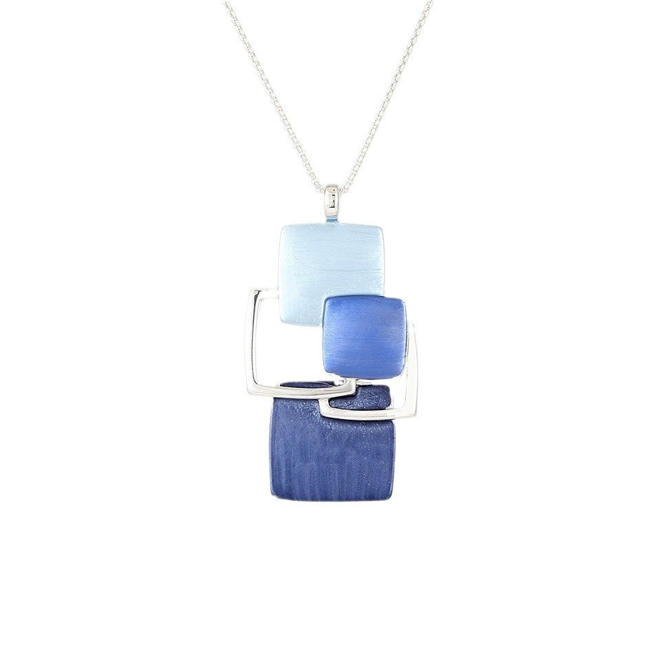 Buy Center Hot Pick-Blue Irregular Hollow-out Pendant Handmade Oil Dripping Creative