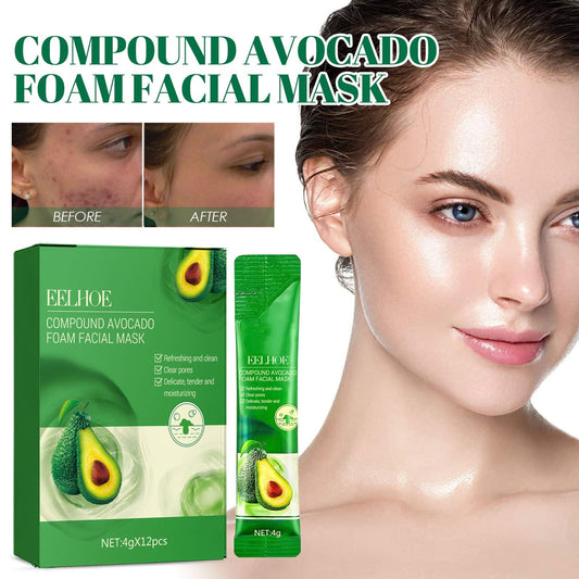 Avocado Fruit Foam Mask Oil Control Deep Cleaning